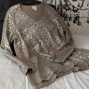 Gorgeous Chico's Print Sweater